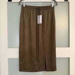 NWT Lanston Drawstring Midi Skirt